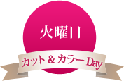 火曜日　カット&カラーDay